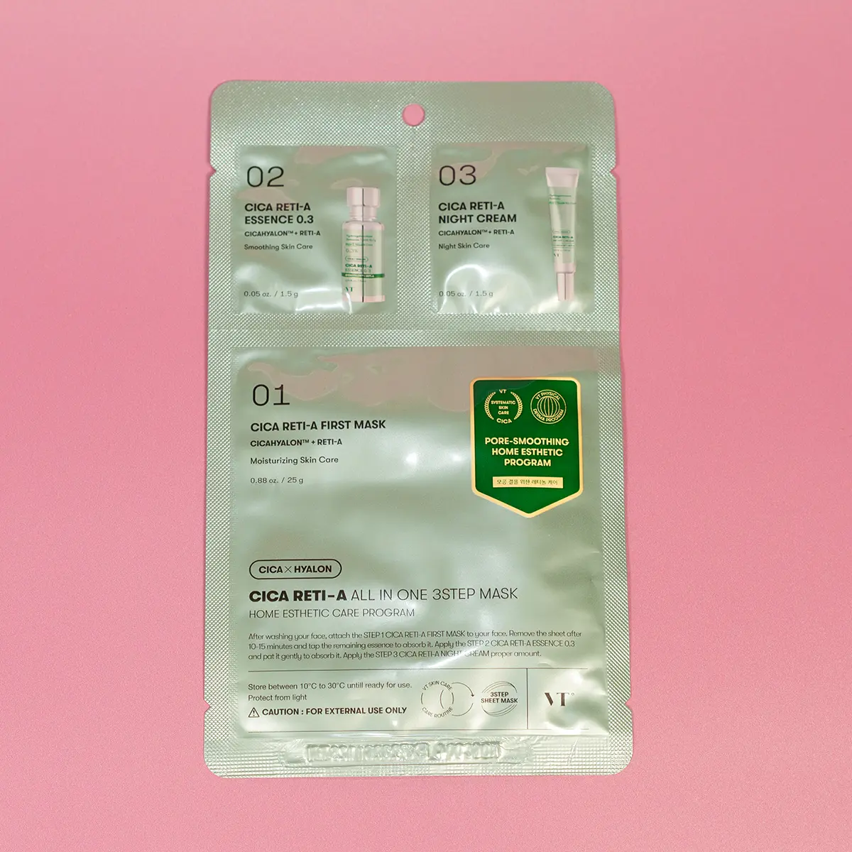 VT Cica Reti-A All In One 3 Step Mask VT Cica Reti-A All In One 3 Step Mask