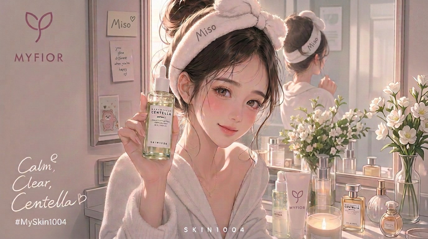 miso is holding centela skin1004